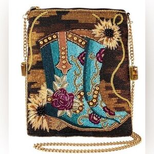 Mary Frances “Kickin’ Around” Crossbody Mini Handbag